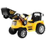 Elektrický traktor na batérie - žltý